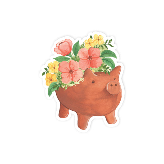 Mini Marranito Flower Pot Sticker