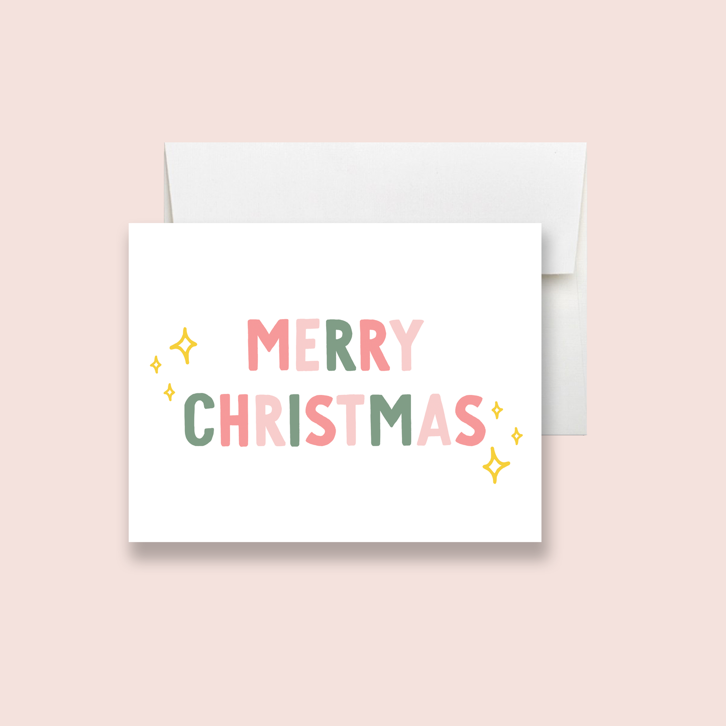Merry Christmas Sparkle Greeting Card