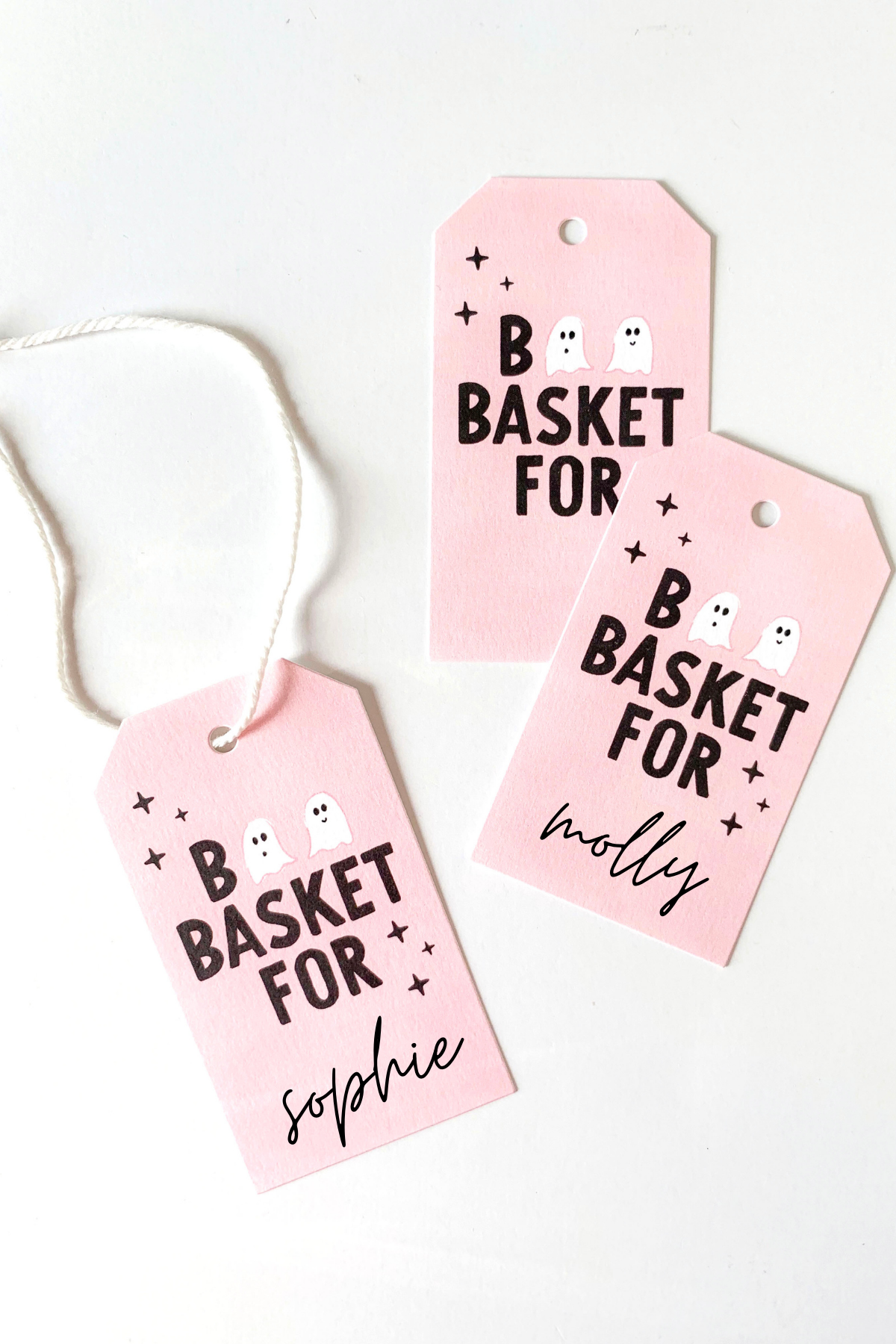 Boo Basket Ghosts Gift Tags