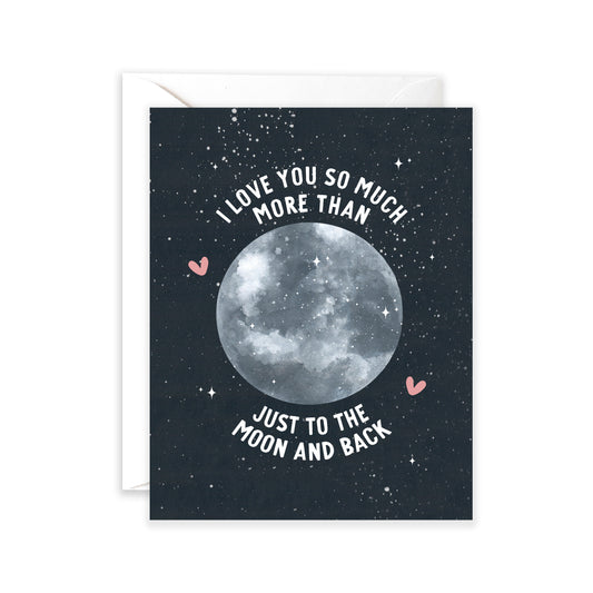 Moon & Back Love Card