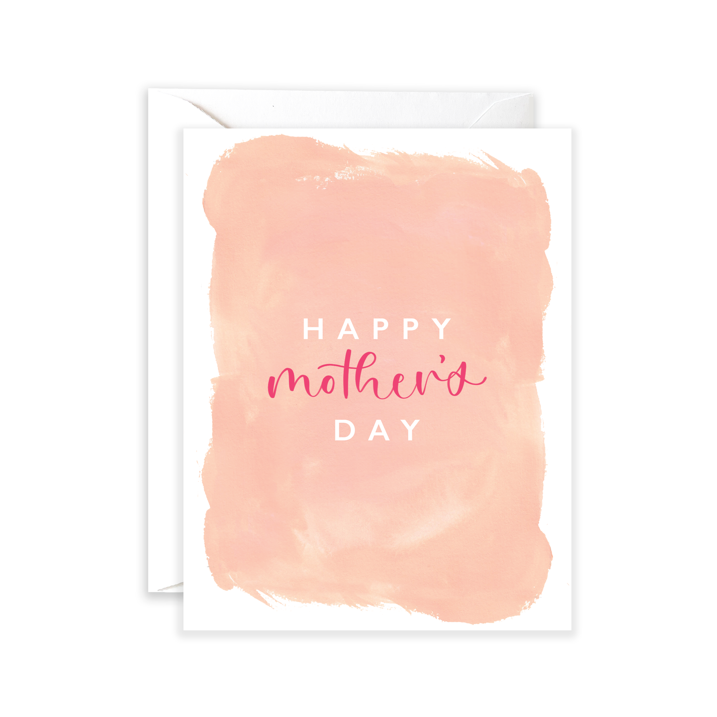 Happy Mother's Day Brushstrokes Greeting Card