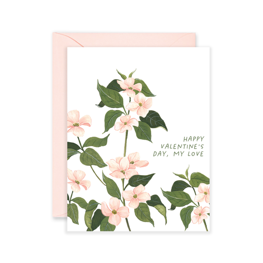 Valentine Flowers Greeting Card