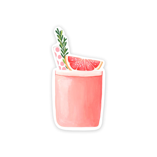 Grapefruit Cocktail Sticker