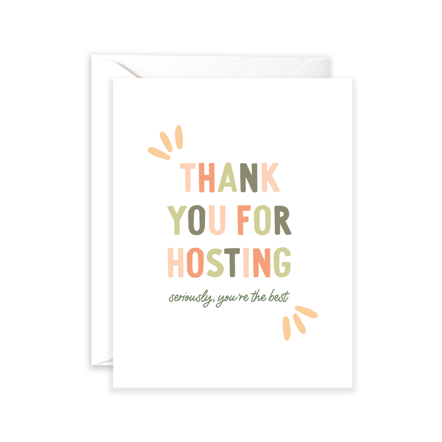 Thank You For Hosting Greeting Card