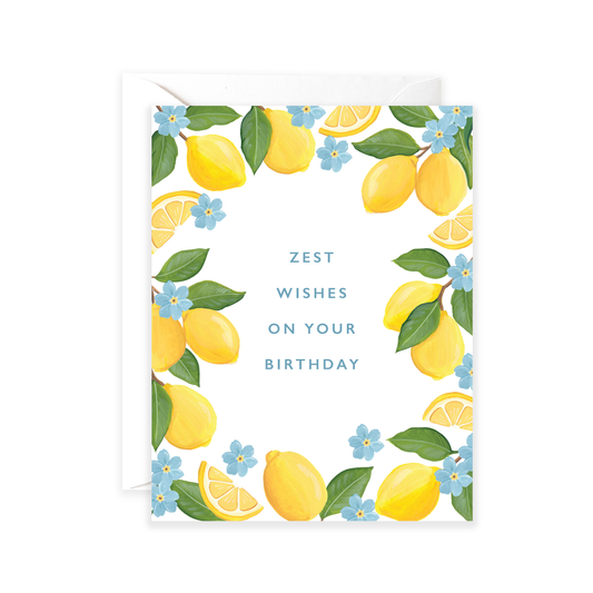 Zest Wishes Birthday Greeting Card